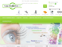 Tablet Screenshot of lojadooptico.com